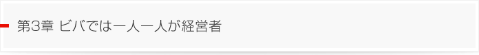 第3章　ビバでは一人一人が経営者
